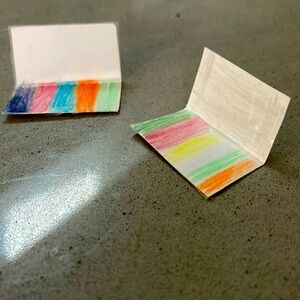 Mini paper make up pallets for your dollhouse